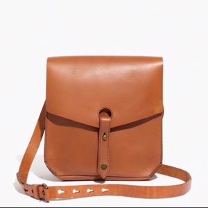 Madewell Brisbane Leather Crossbody in Whiskey